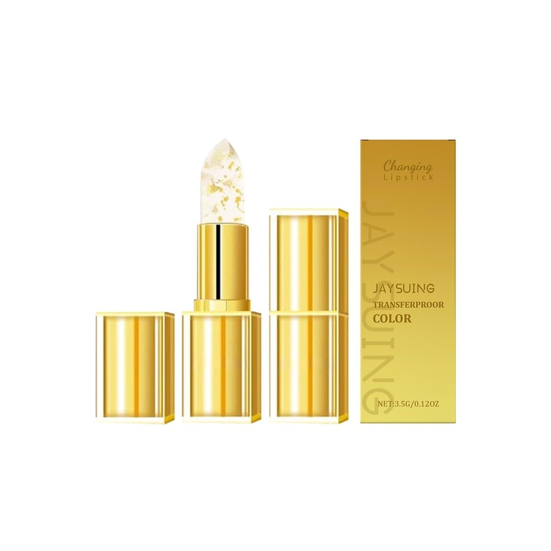 Transferproof Color Changing Lipstick, Gold Crystal Ph Lipstick Color Changing