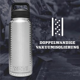 YETI Rambler Bottle with Chug Cap, Stainless Steel, 36 oz (1065 ml)