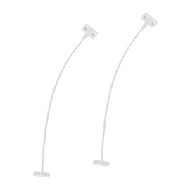 Gedotec H3951 Hatch Holder for Furniture Doors Hatch Fitting for Clothes Cupboard Flap Holder Kitchen White Plastic 200 mm Pack of 2 Flap Rope for Cupboard Doors & Bar Compartments