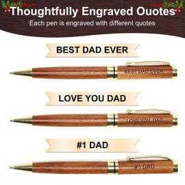 Cool Gifts for Dad from Daughter, Son, Wife Mens Pen Set with Box for Father Daddy Papa Christmas Gifts Best Dad Ever Engraved Dad‘s Pens Sentimental Fathers Day Birthday Gift Ideas Luxury Pens