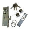 Storefront Door Mortise Lock Hook Deadbolt with 2 Cylinders Adams