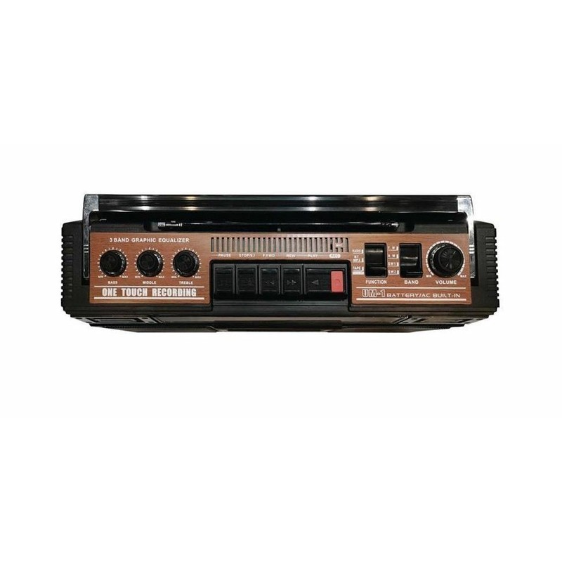 Supersonic SC-3201BT-WD 4-Band Bluetooth Radio & Cassette Player Boombox -