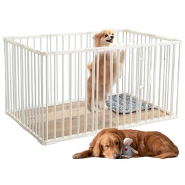 Pet Playpen Outdoor/Indoor, 28 inch Height Portable Dog Pen Dog Fence Exercise Pen with Doors for Dogs, Rabbits Kennel Crate Fence Tent Pet Puppy Playpen for Camping, RV,Yard(52*39*28 inch/10 Panels)