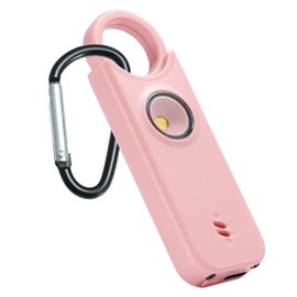The Original Personal Safety Alarm for Womenn by Women– Loud Siren Birdie Sound, Strobe SOS LED Light, Be Safe with Personal Alarm– Self Defense Keychain for College Essentials (Pink)