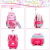 Meetbelify Cute Unicorn Rolling Backpack for Girls Backpacks with Wheels