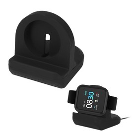 kwmobile Watch Charger Stand Compatible with iTOUCH Air 3 / Air 4 / Sport 3 / AIR SE/Explorer 3 Charger Stand - Silicone Holder Dock - Black