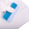 Winjun 10 Pack Blue Plastic Felt Edge Squeegee Scratch Free