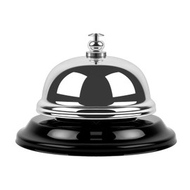 Anyongora Anyongora Call Bell 3.35 Inch Diameter with Metal Anti-Rust Construction, Desk Bell, Service Bell for Hotels, Schools, Restaurants, Kitchen, Shop, Hospitals, Desk Service Bell, Silver