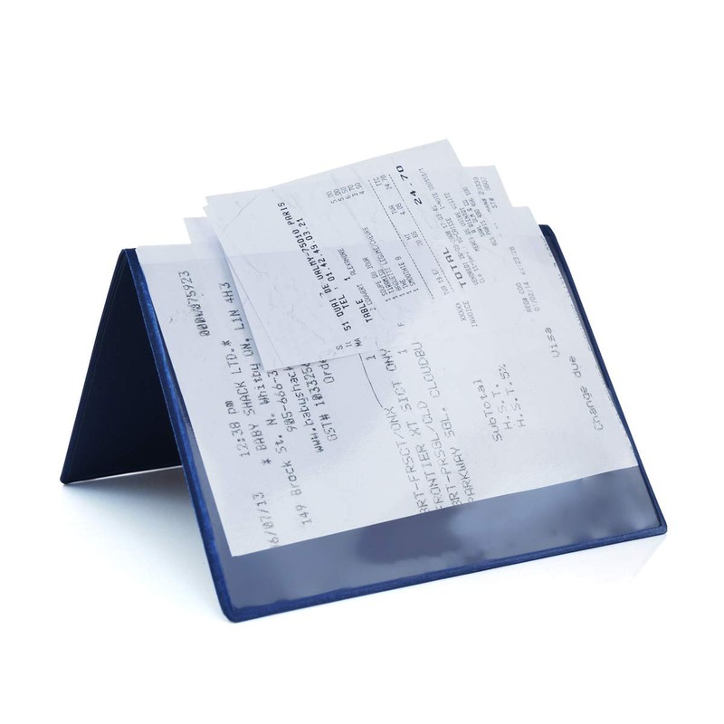 StoreSMART - Two Pocket Plastic Card Caddy – Receipt Holder