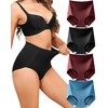 LEVAO Women Tummy Control Underwear High Waisted Seamless Panties No