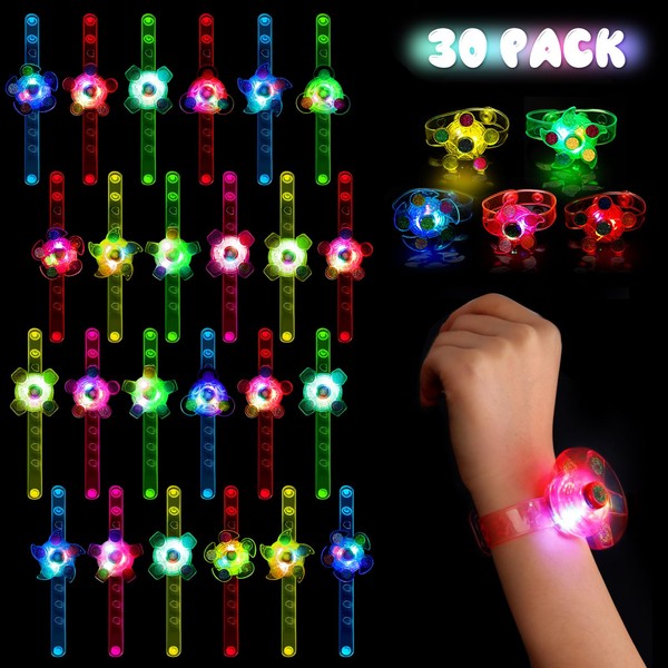 Satkago 30Pcs Glow in The Dark Party Favors for Kids 8-12 4-8, Easter Egg Fillers Basket Stuffers Teens Neon Encanto Cocomelon Birthday Goodie Bag