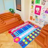 Bug & Red Apple Modular Rug Tile – Washable Anti-Slip
