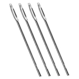 FUNOMOCYA 4pcs Automotive Tire Plug Tool Kit Tire Plug Repair Needles Glue Strip for Car Truck Motorcycle Bicycle