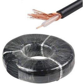 ZJSDRFM RF Coax Coaxial Cable RG174,Black with 50ohm and Low Loss Cable for DIY and Radio Cable (20meter)