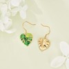 POPLYKE Bohemian Leaf Earrings for Women Sterling Silver Dangle Drop