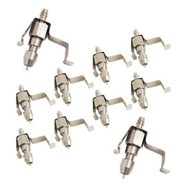 VandanCoop 10pcs 304 Stainless Steel Rabbit Water Nipple Drinker with Card for Rodent Cage