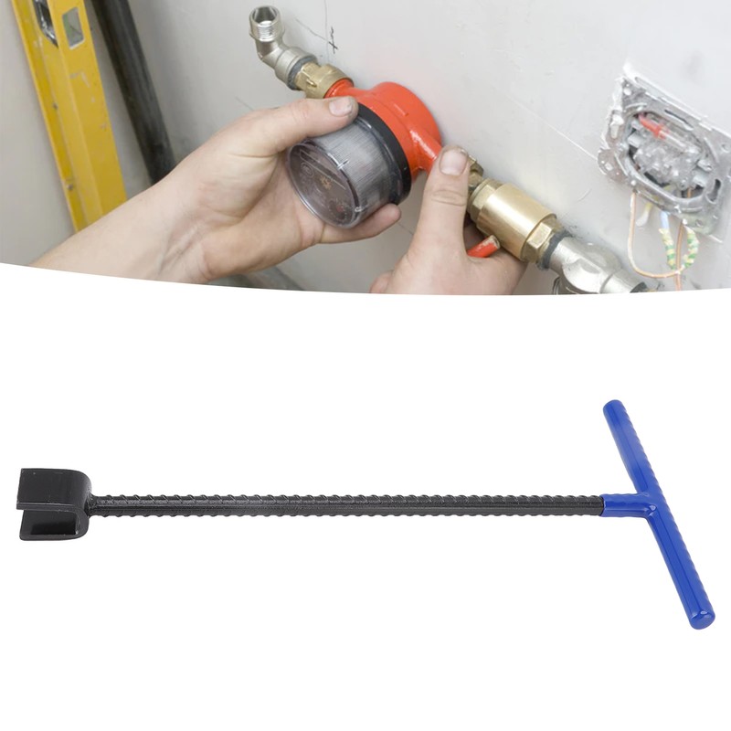 Steel Water Meter Key Wrench Multifunction T Handle Curb Key