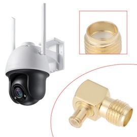 EMSea 4 Piece Adapter SMA Female to MCX Male DAB Antenna 90° Converter Adapter DAB RF Coaxial Antenna Connector for 3G 4G LTE WiFi WiFi Wireless GPS System