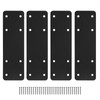 4pcs 10"X3" Straight Steel Plate,I Flat Mending Plate for Wood