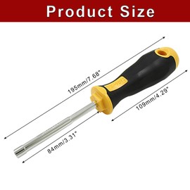 Bonsicoky 5mm Socket Wrench Screwdriver, High-Carbon Steel Hex Nut Driver Key Hand Tool for DIY, Hand-Making