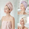 Turbante de cabello de secado rápido con microfibra absorbente para