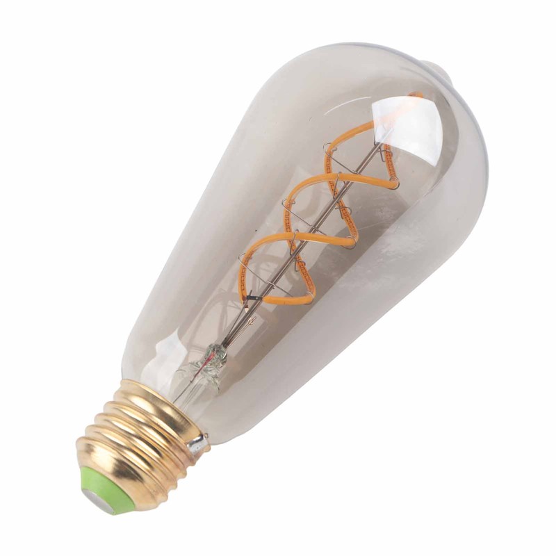 ST64 Light Bulb Vintage Dimmable 360lm Warm Light LED Filament