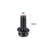sourcing map M5 x 12mm Carbon Steel Phillips Pan Head