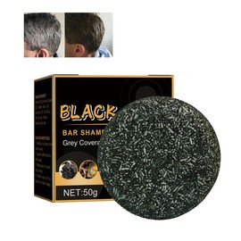 Hair Darkening Shampoo Bar, Gray Hair Coverage Soap, Darkening Shampoo Bar for Men and Women Moisturizing Hair Uplifting Soap Black Hair Cleansing Treatment Soap