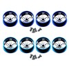 HAMILO Mini 4WD Wheels, Aluminum Wheels, For Low Height Tires,
