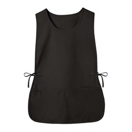 RRBXIA Cobbler Apron with pockets and Side Ties Smock Apron Unisex Apron for work kitchen (Black, Regular)