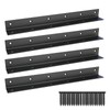 L Bracket,Heavy Duty Corner Brace,Stainless Steel Corner Bracket,Black Large Angle