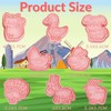 Farm Animal Cookie Cutter Set-8 Plastic Cookie Cutter Stamp- Farm