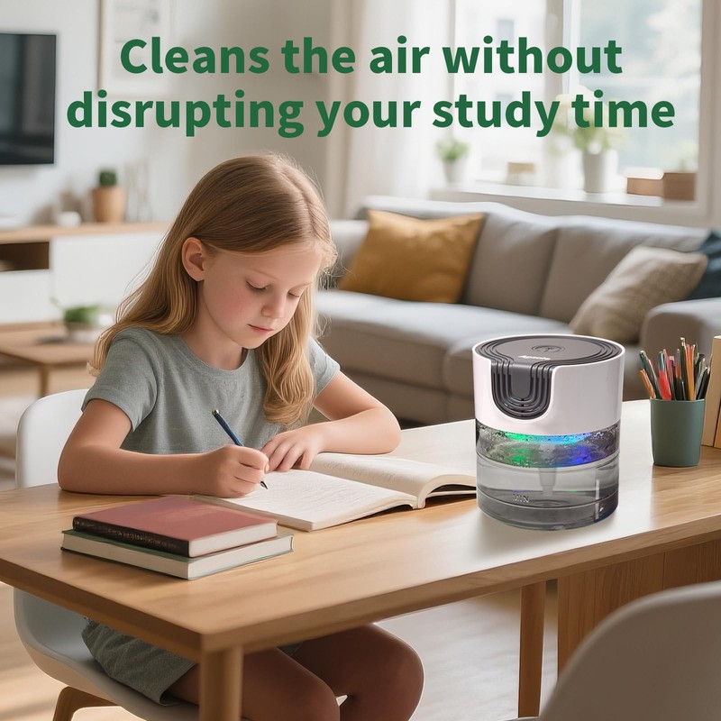 Aozale Water Air Purifier for Home, Quiet Variable Speed Water-Based
