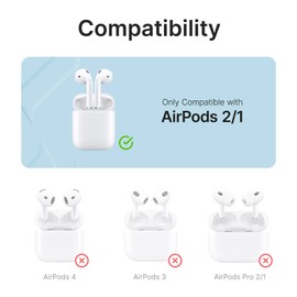 Catalyst Waterproof Case for AirPods 2nd Generation and AirPods 1st Generation - Wireless and USB-C Charging High Drop Protection AirPods Gen 2 and Gen 1 Case with Carabiner, One Piece Design