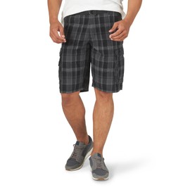 Lee Herren Dungarees New Belted Wyoming Cargo Short Cargos, Schwarzes Clifton-Karomuster, 52