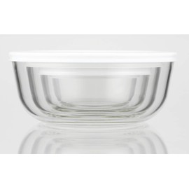 iwaki KBC4130-W1 Heat Resistant Glass Storage Container, Extra Small, Bowls, 6.1 fl oz (180 ml)