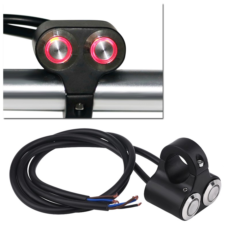 7/8inch 22mm Motorcycle Handlebar Switch Headlight Brake Fog Light ON/OFF