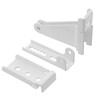 Semetall Storm Door Closer Bracket,Screen Door Closer Replacement Parts,White