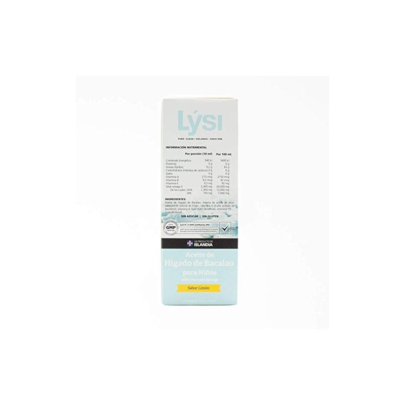 Lysi Omega 3 EPA y DHA Aceite de Hígado de