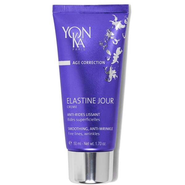 Yon-Ka Elastine Jour Anti-Wrinkle Day Cream (50ml) Anti Aging Facial Moisturizer and Eye Cream, Soften Fine Lines and Wrinkles with Vitamin C and Elastin Peptides, Paraben-Free