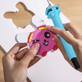 Electric Foam Cutter Cutting Pen 10 cm 100-240V 30W Electric Cutting Pen Suitable for Cutting Edges, Heat Cutting Engraving Pen EU Plug Engraving Tool Art DIY