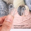High-quality clip-on hooks with 6 mm eyelet crystal clear folding
