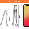 Small Serving Tongs,Ice Tongs,Sugar Tongs,Kitchen Tiny Tongs for Appetizers,12 PCS(6
