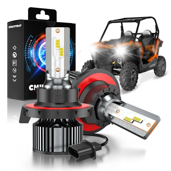 CHUSYYRAY H13/9008 LED ATV UTV Headlight Bulbs for Kawasaki Mule