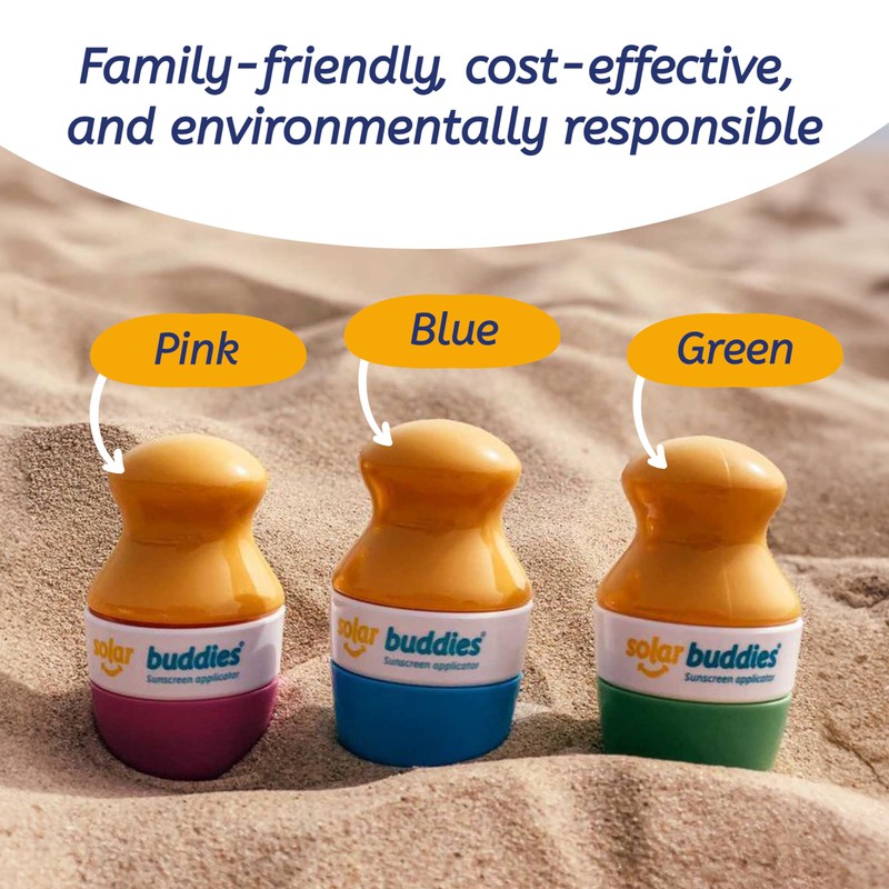 Solar Buddies Sun Cream Applicator - Pink, Pack of 2