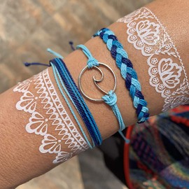 Summer Bracelets for Women Boho Beach Adjustable Bracelets Summer Accessories Jewelry Trendy Stuff Gifts for Women 2024