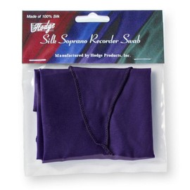 Hodge Silk Soprano Recorder Swab, Purple