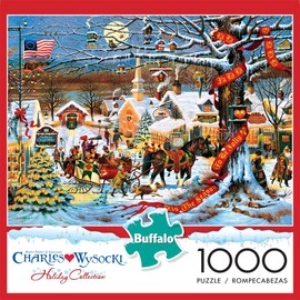 Buffalo Games - Charles Wysocki - Small Town Christmas - 1000 Piece Jigsaw Puzzle