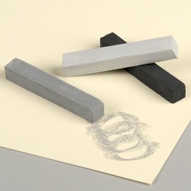 Quartet Alphacolor Soft Square Pastels, 7 Hi-Fi Gray Tones, 12 Pastels per Set (145003)
