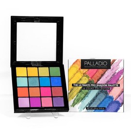 Palladio Ultimate Pro Eyeshadow Makeup Palette, 16 High-Pigmented Powder Colors, Matte, Shimmer, Satin Finishes - color: Color Crush PROPALLET14